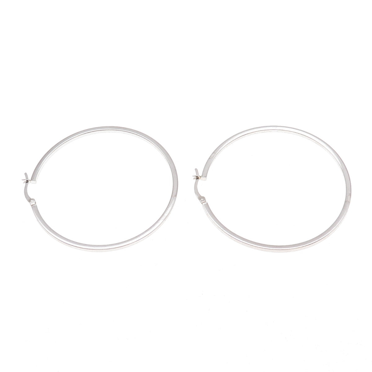 Han 925 Sterling Silver Tube Hoop Earrings