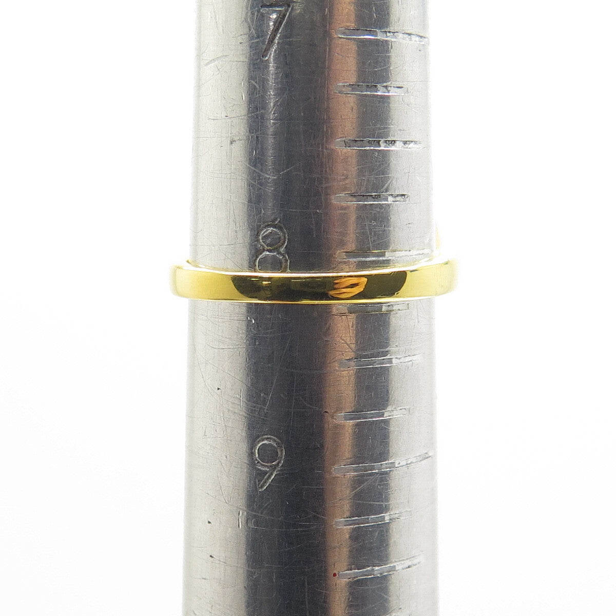 925 Sterling Silver Gold Plated Real Round-Cut Diamond & Citrine Ring Size 8.25