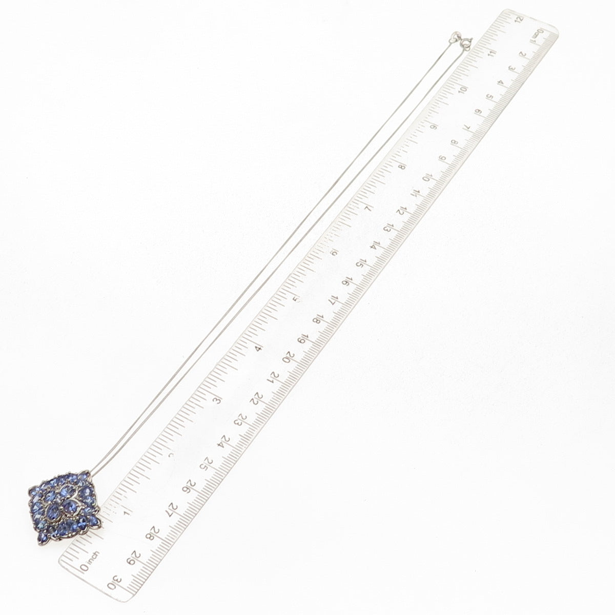 Chuck Clemency 925 Sterling Silver Real Tanzanite Cuban Chain Necklace 20"