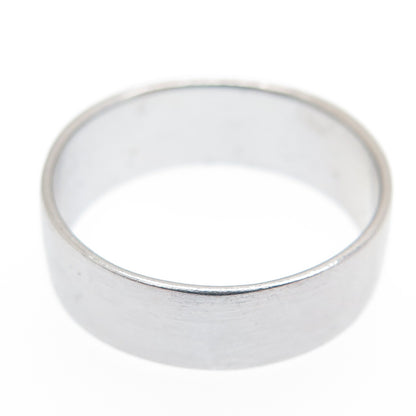 925 Sterling Silver Vintage Ethnic Oxidized Band Ring Size 8.75