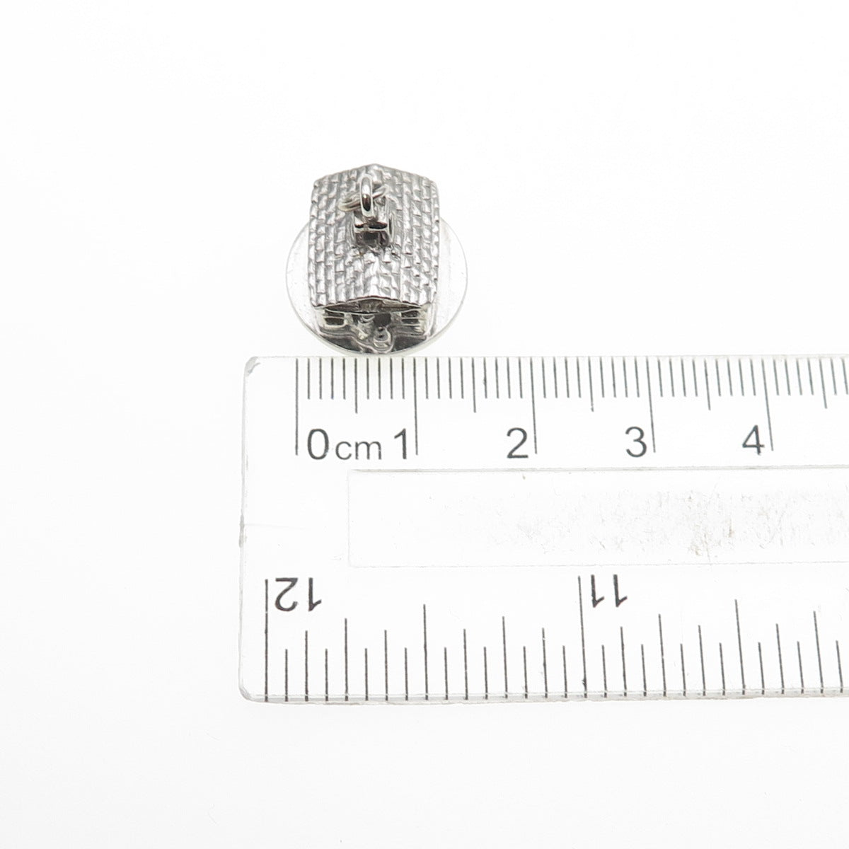 CHARM CRAFT 925 Sterling Silver Vintage Old House Mini 3D Pendant