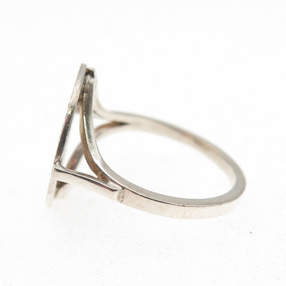 925 Sterling Antique 1911 Nepal 1/4 Mohar Prithvi Bir Bikram Coin Ring Size 6.75