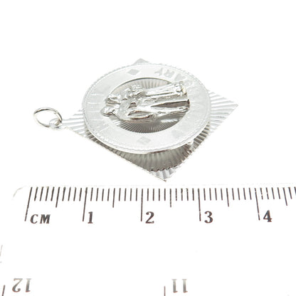 M&M 925 Sterling Silver Vintage "Happy Anniversary" Pendant