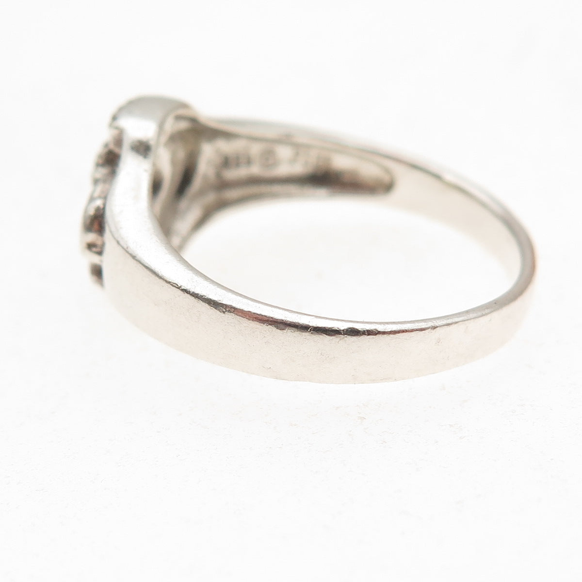Peter Stone 925 Sterling Silver Vintage Scottish Thistle Ring Size 10.25