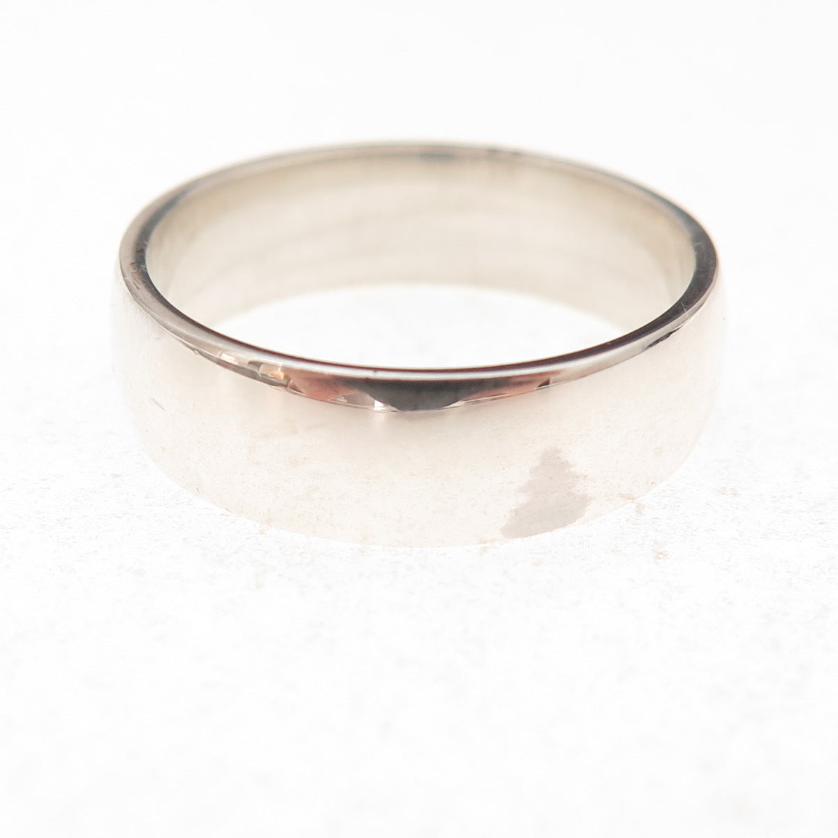 925 Sterling Silver Vintage Classic Wedding Band Ring Size 7.75