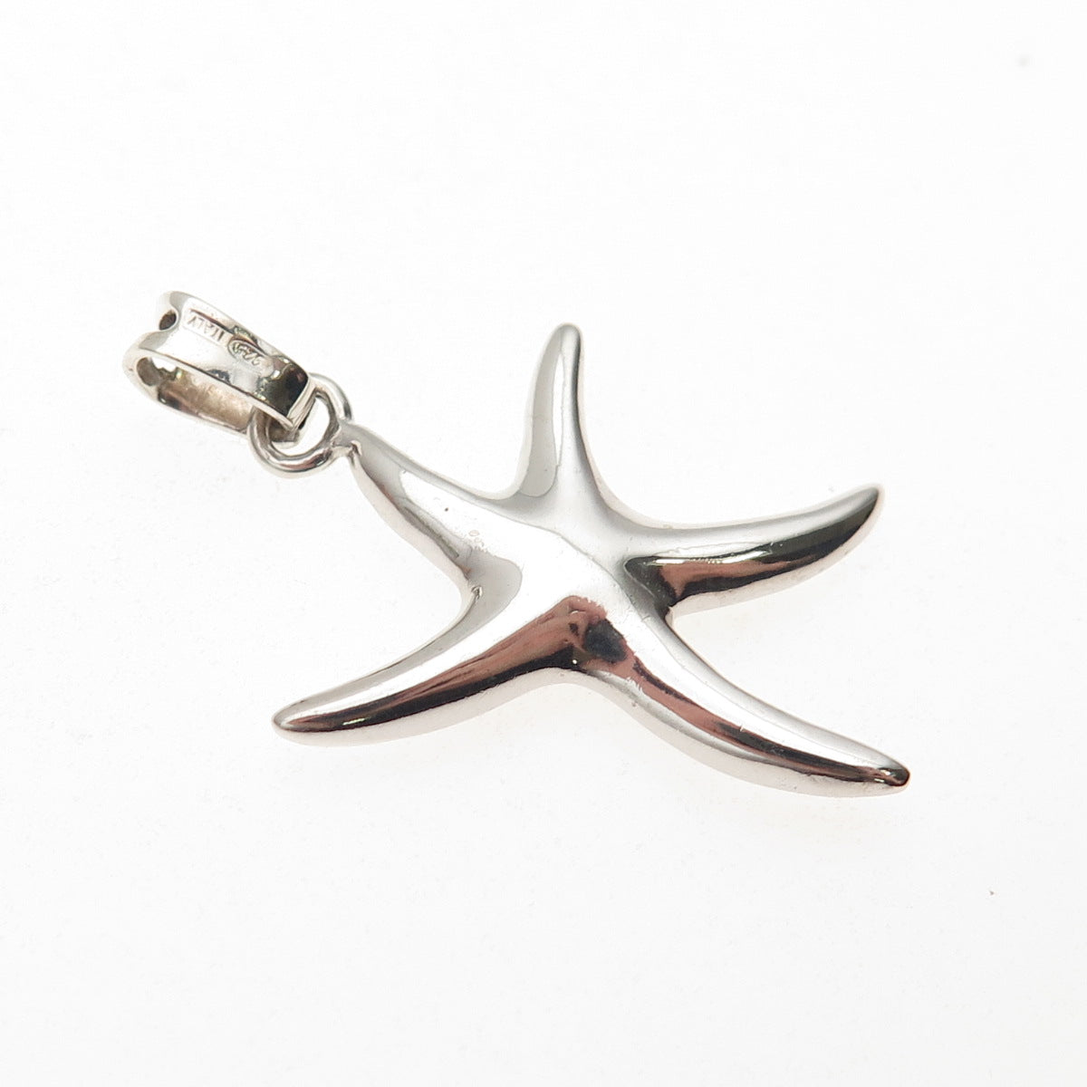 925 Sterling Silver Vintage Italy Starfish Charm Pendant