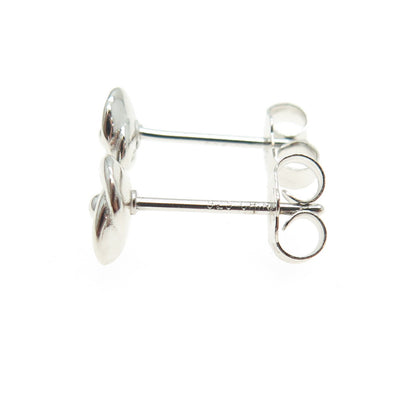 925 Sterling Silver Rose Flower Stud Earrings