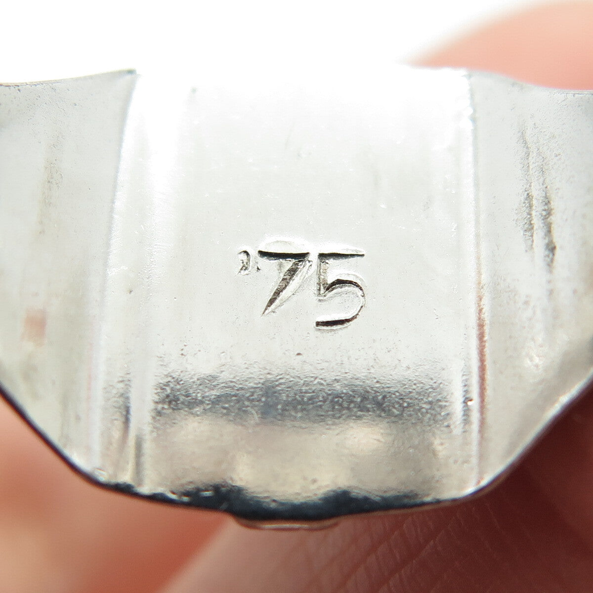SK & F 925 Sterling Silver Vintage 1975 Enamel MJ Sister School Ring Size 8