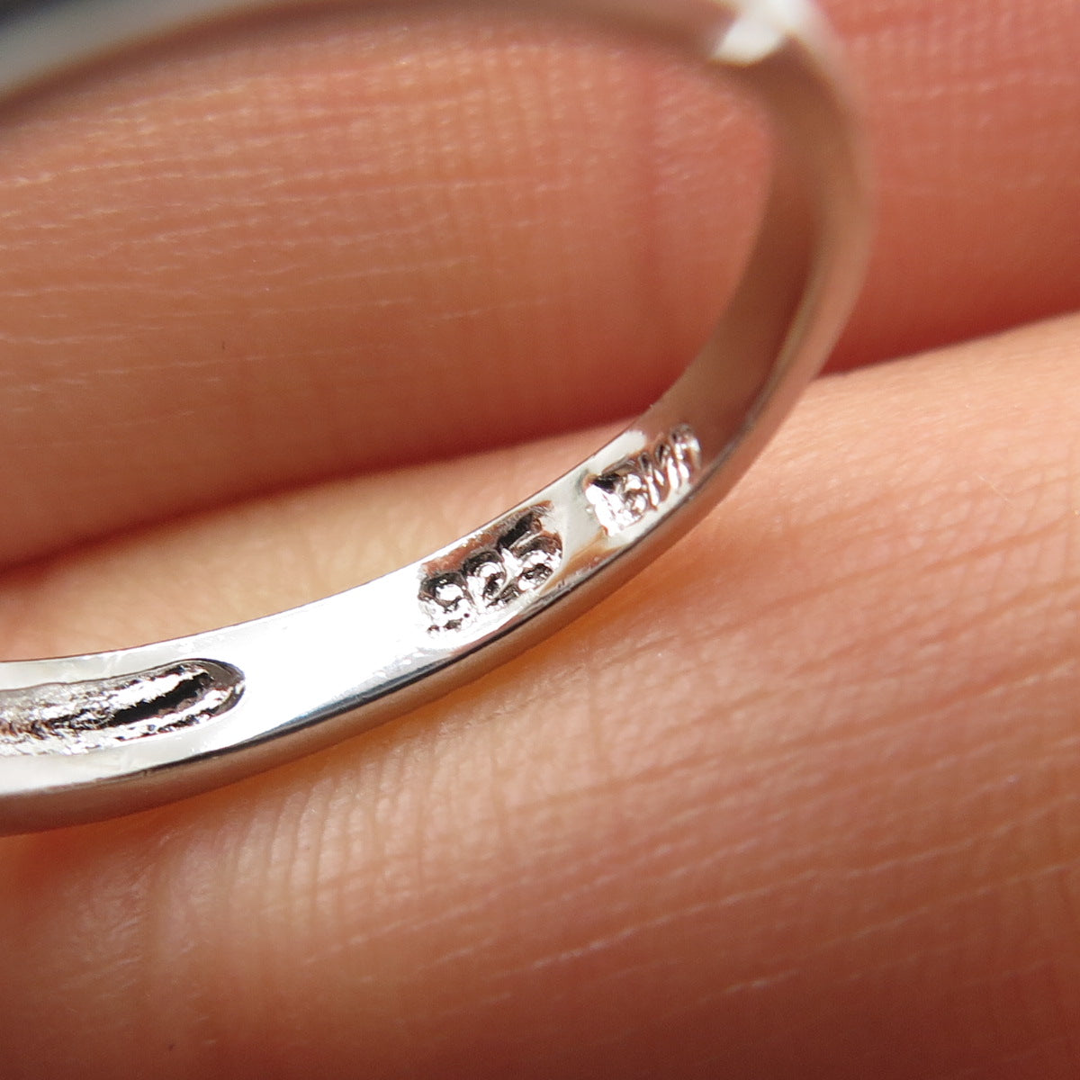 925 Sterling Silver Round-Cut C Z Flower Ring Size 7