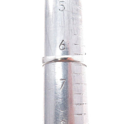 925 Sterling Silver Vintage Modernist Flower Ring Size 6.5