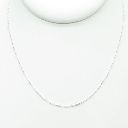 925 Sterling Silver Italy Cable Chain Necklace 18"