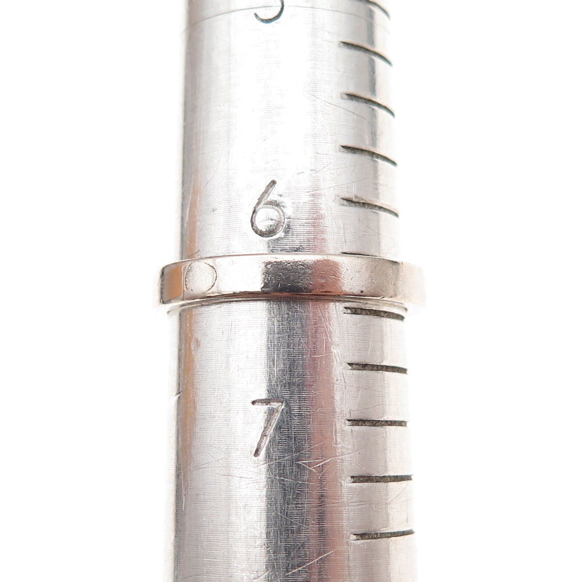 925 Sterling Silver Antique Chinese Export Real Diamond Band Ring Size 6.5