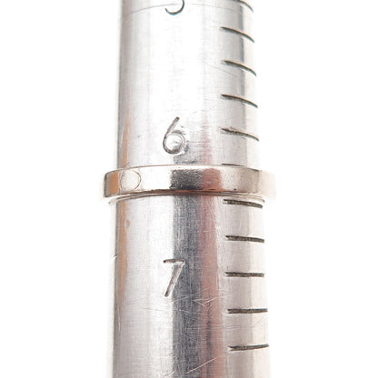 925 Sterling Silver Antique Chinese Export Real Diamond Band Ring Size 6.5