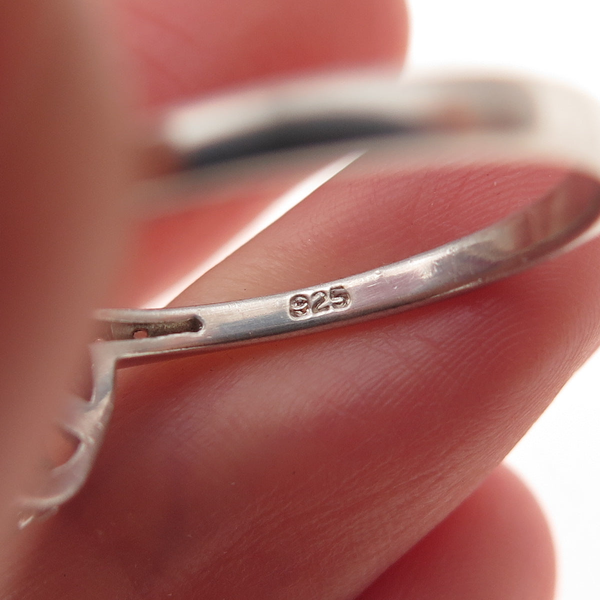 Chuck Clemency 925 Sterling Silver Real Ruby & White Topaz Heart Ring Size 10