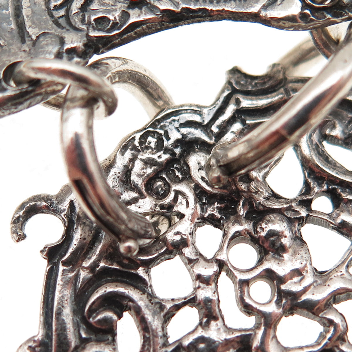 David & Lionel Spiers 925 Sterling Silver Antique 1889 Birmingham Chatelaine Fob