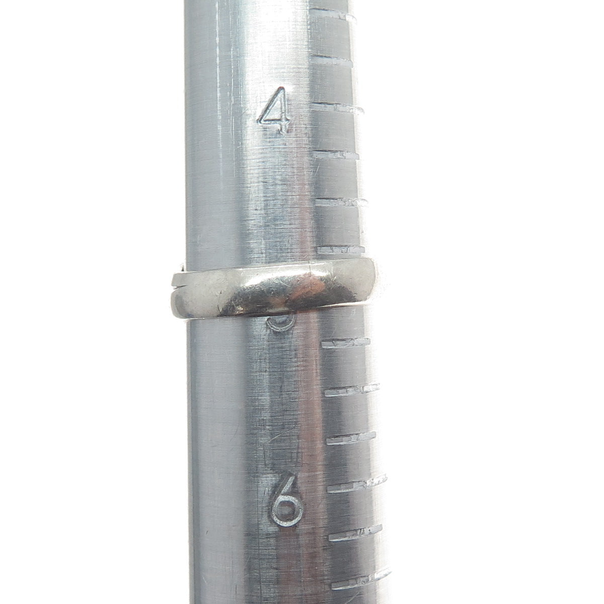 Old Pawn 925 Sterling Silver Vintage Real Malachite Gem Oxidized Ring Size 5