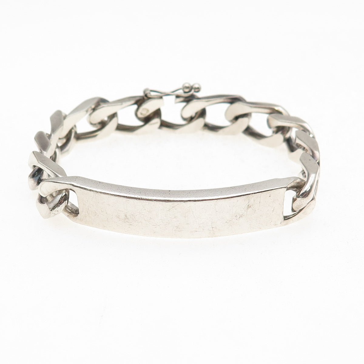 Tiffany & Co. 925 Sterling Silver Vintage Cuban Link ID Bracelet 6.75"