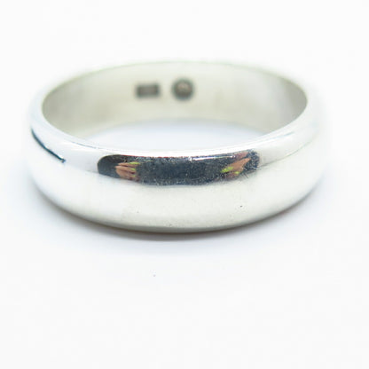 925 Sterling Silver Classic Band Ring Size 10.75
