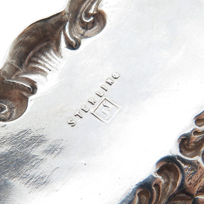 INTERNATIONAL SILVER 925 Sterling Antique Art Deco Sherry Repousse Bottle Tag