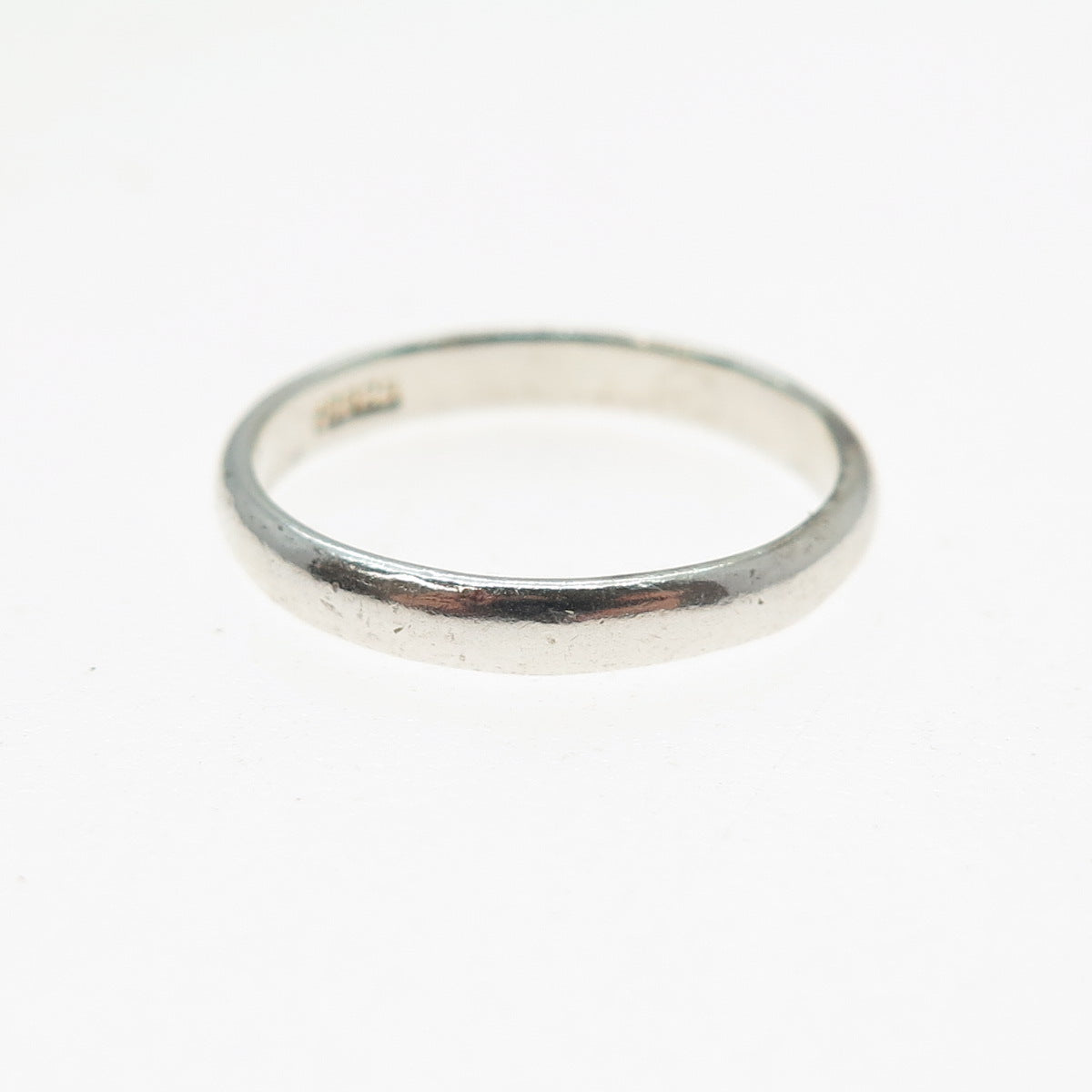 PB PAUL BRACKNA 925 Sterling Silver Vintage Stackable Wedding Band Ring Size 6