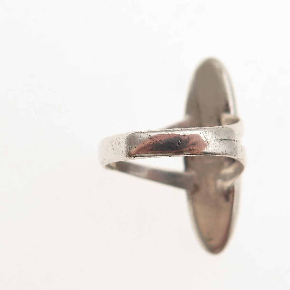 Old Pawn 925 Sterling Silver Vintage Southwestern Tyrone Turquoise Ring Size 5
