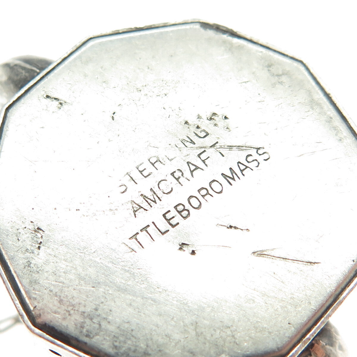 AMCRAFT Attleboro Mass 925 Sterling Silver Antique Teapot Tea Diffuser Strainer