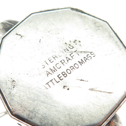 AMCRAFT Attleboro Mass 925 Sterling Silver Antique Teapot Tea Diffuser Strainer