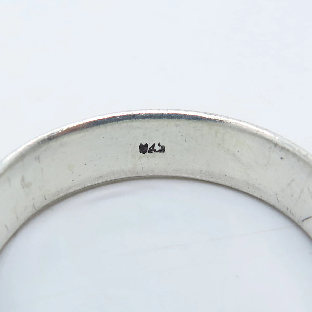 925 Sterling Silver Vintage Classic Band Ring Size 13.75