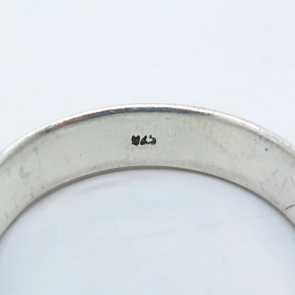 925 Sterling Silver Vintage Classic Band Ring Size 13.75