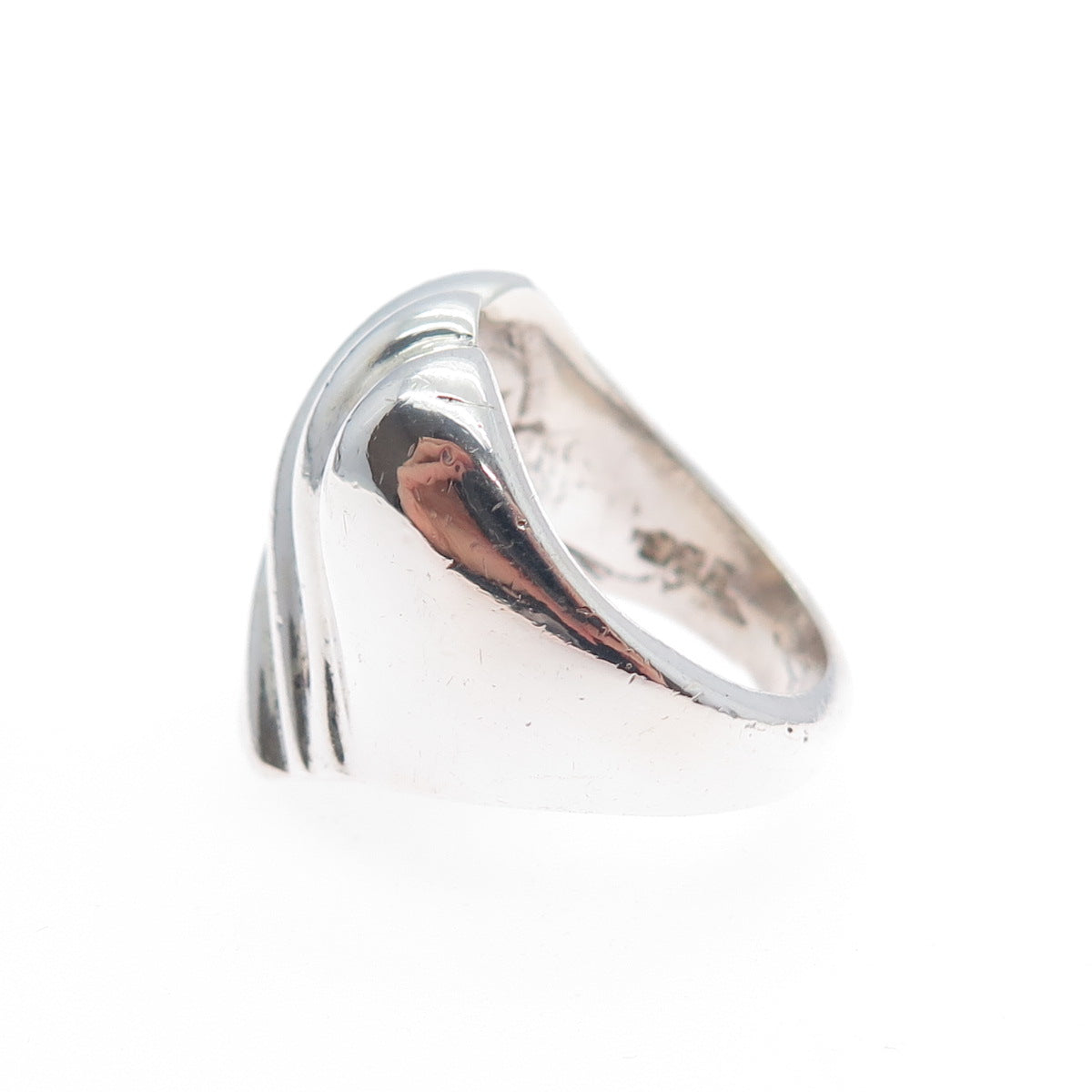 925 Sterling Silver Vintage Mexico Modernist Ring Size 6.25