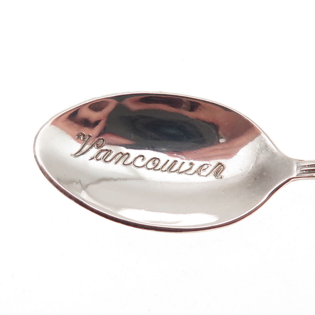 925 Sterling Silver Antique Art Deco Enamel Vancouver Canada Coffee Spoon