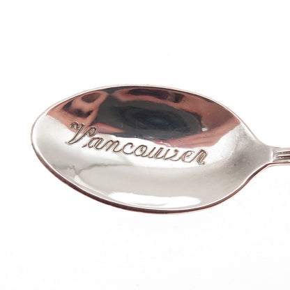 925 Sterling Silver Antique Art Deco Enamel Vancouver Canada Coffee Spoon