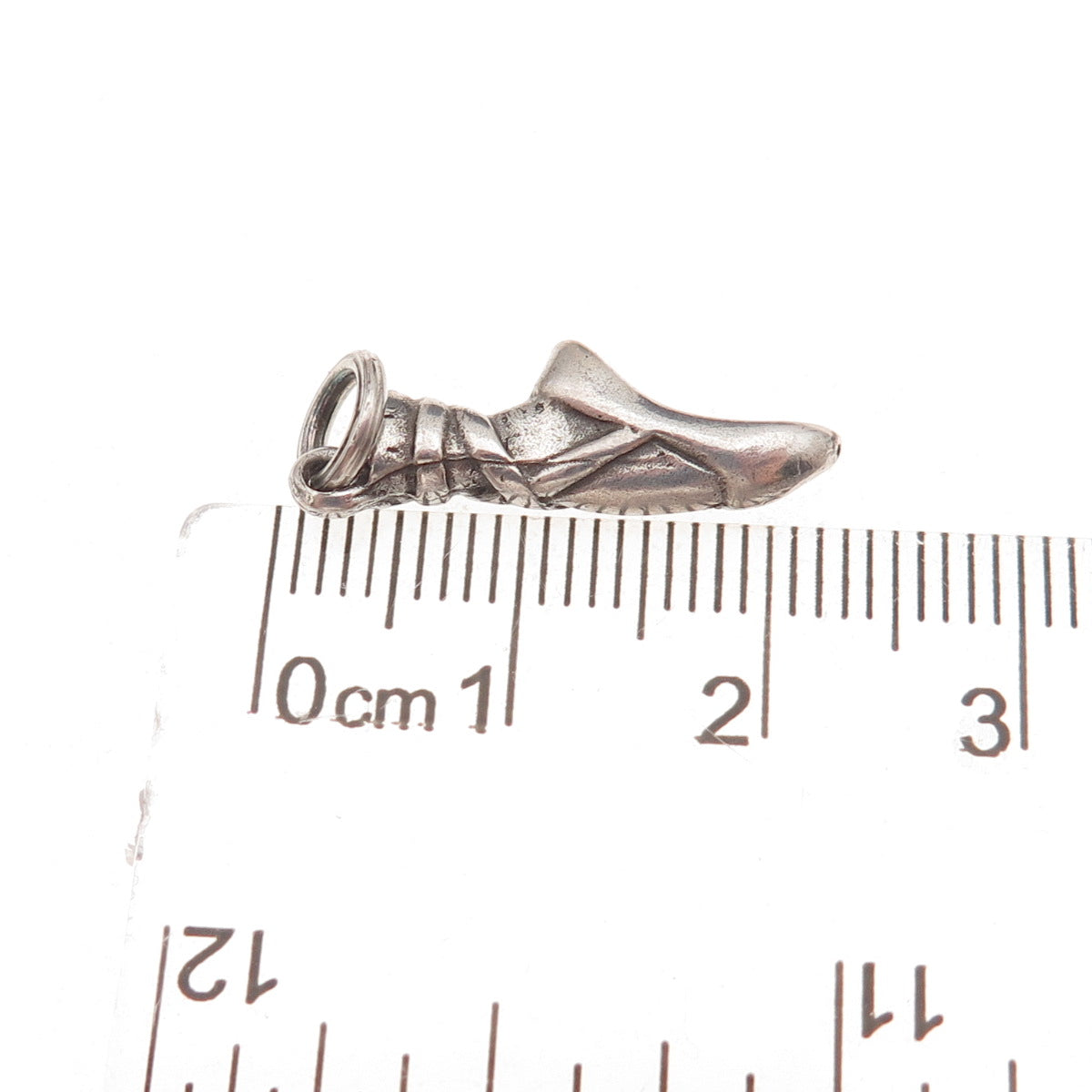 925 Sterling Silver Vintage Ballerina Oxidized 3D Charm Pendant