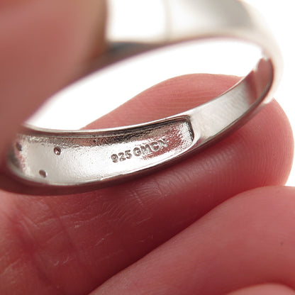 925 Sterling Silver Round-Cut C Z Ring Size 10.25