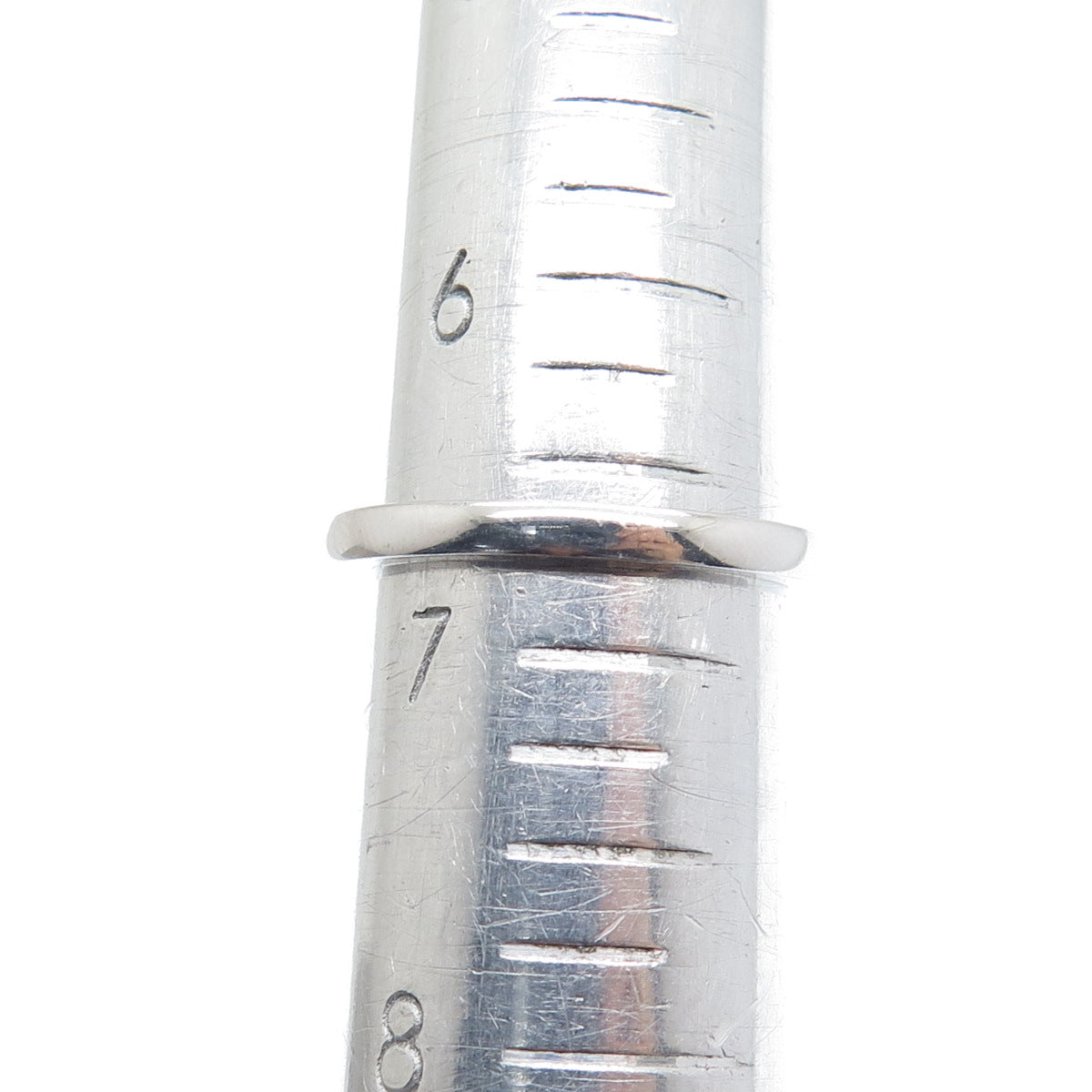 925 Sterling Silver Princess & Round-Cut C Z Engagement Ring Size 6.75