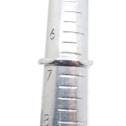 925 Sterling Silver Princess & Round-Cut C Z Engagement Ring Size 6.75