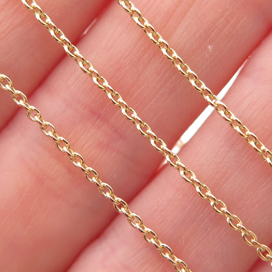 1/20 14K Gold Filled Vintage Cable Chain Necklace 18"