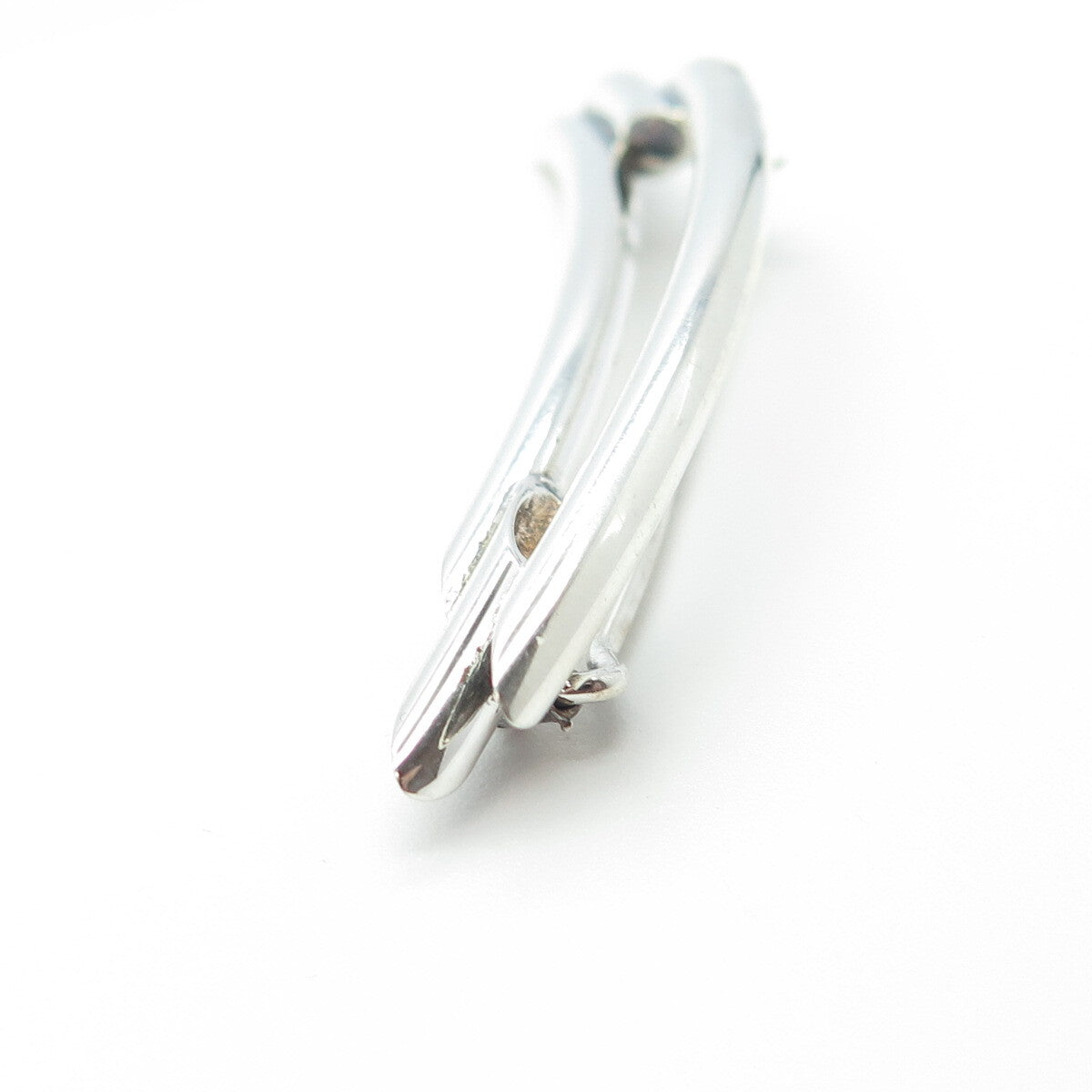 925 Sterling Silver Vintage Modernist Pin Brooch