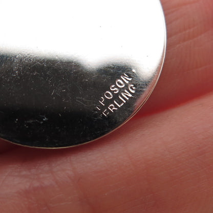 JAY POSON 925 Sterling Silver Vintage Saturday's Child Charm Pendant