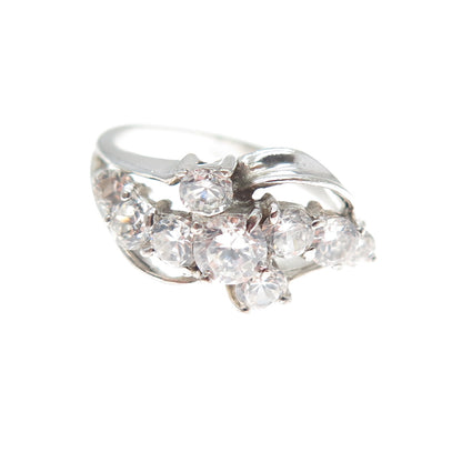 925 Sterling Silver Round-Cut C Z Promise Ring Size 6