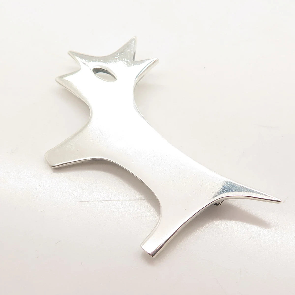 925 Sterling Silver Vintage Erika Dog Pin Brooch