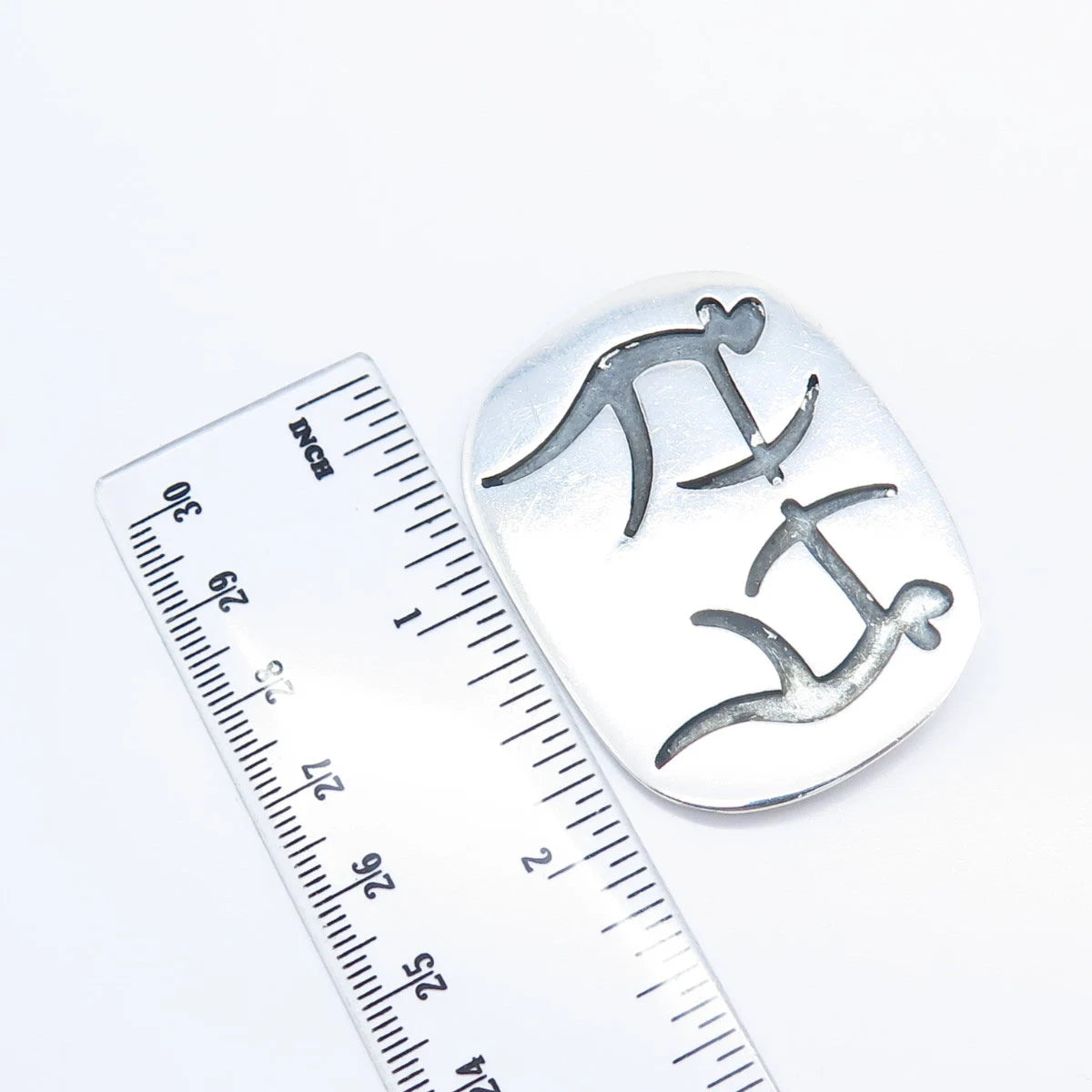 925 Sterling Silver Vintage Mexico Bow Arrow Duel Pin Brooch