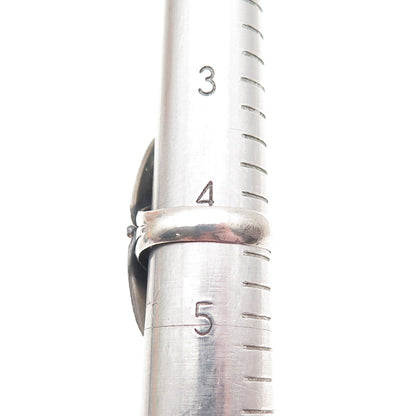 Mark Wilson Navajo Old Pawn Sterling Silver Vintage MOP Feather Ring Size 4.5