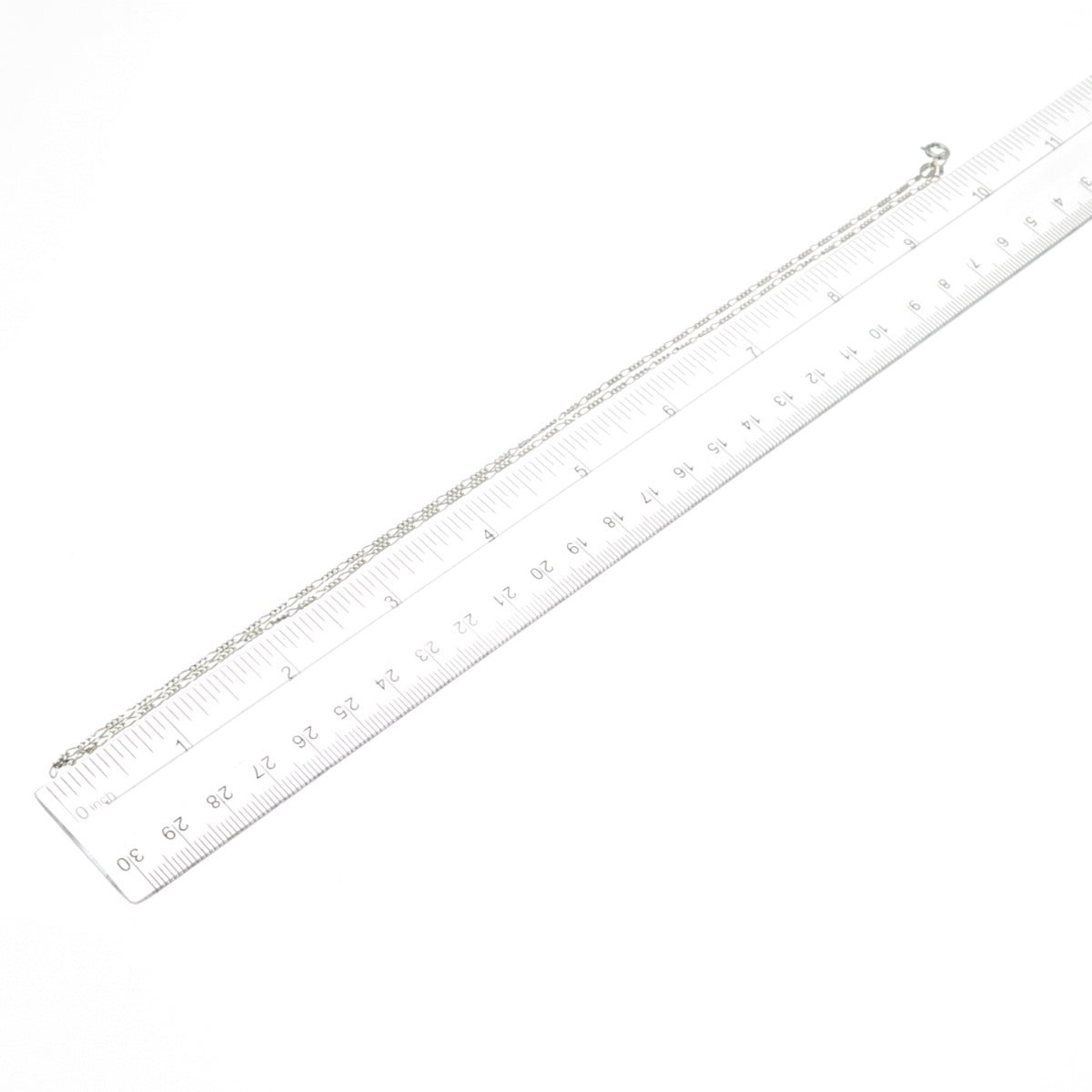 925 Sterling Silver Vintage Italy Figaro Chain Necklace 20"