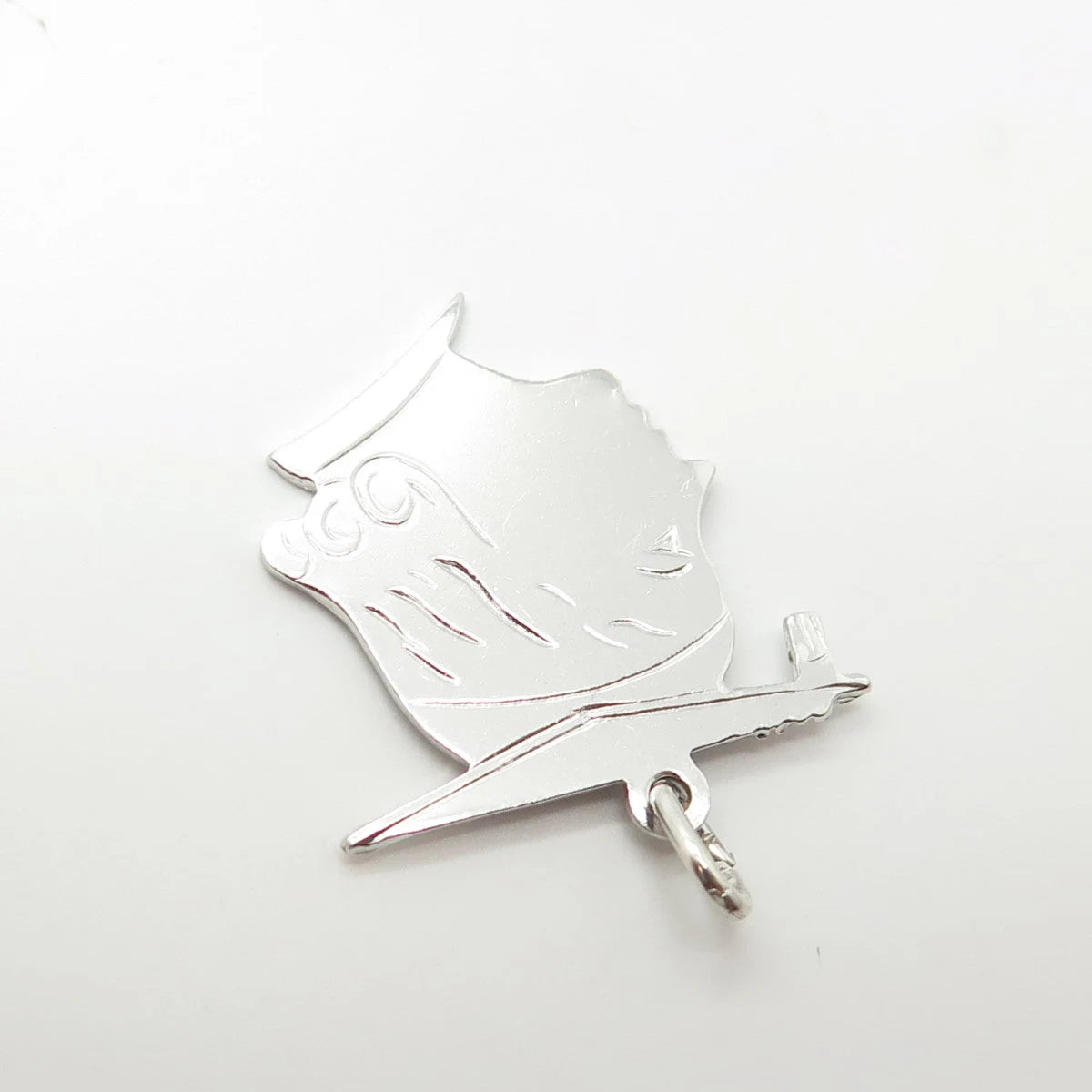 925 Sterling Silver Vintage Griffith & Sons Co Graduate Student Charm Pendant