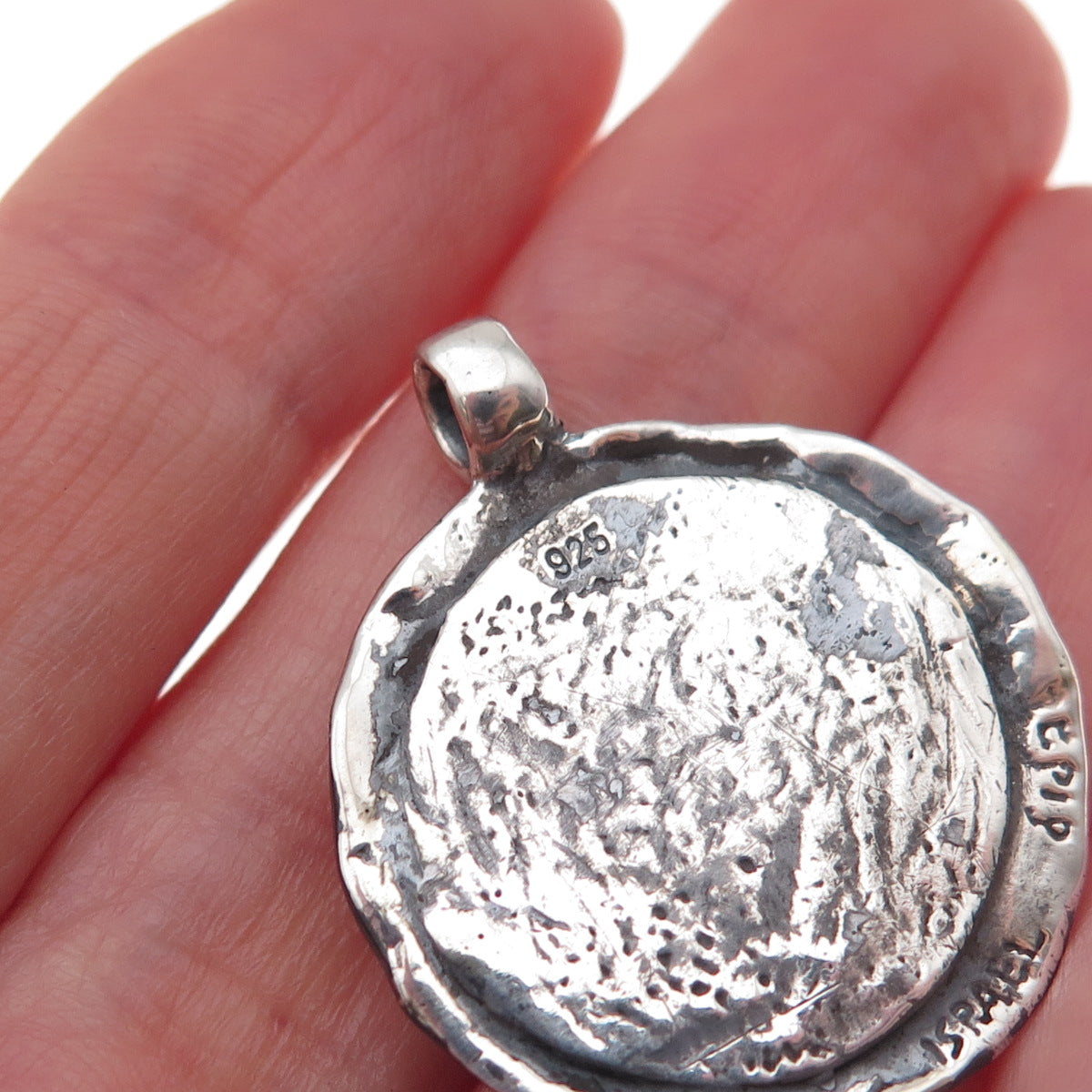 Didae 925 Sterling Silver Vintage Israel Roman Coin Charm Pendant