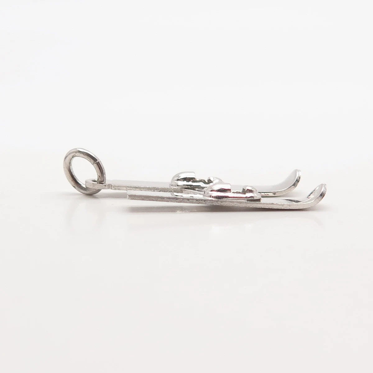 925 Sterling Silver Vintage Old Stock Skis Pendant