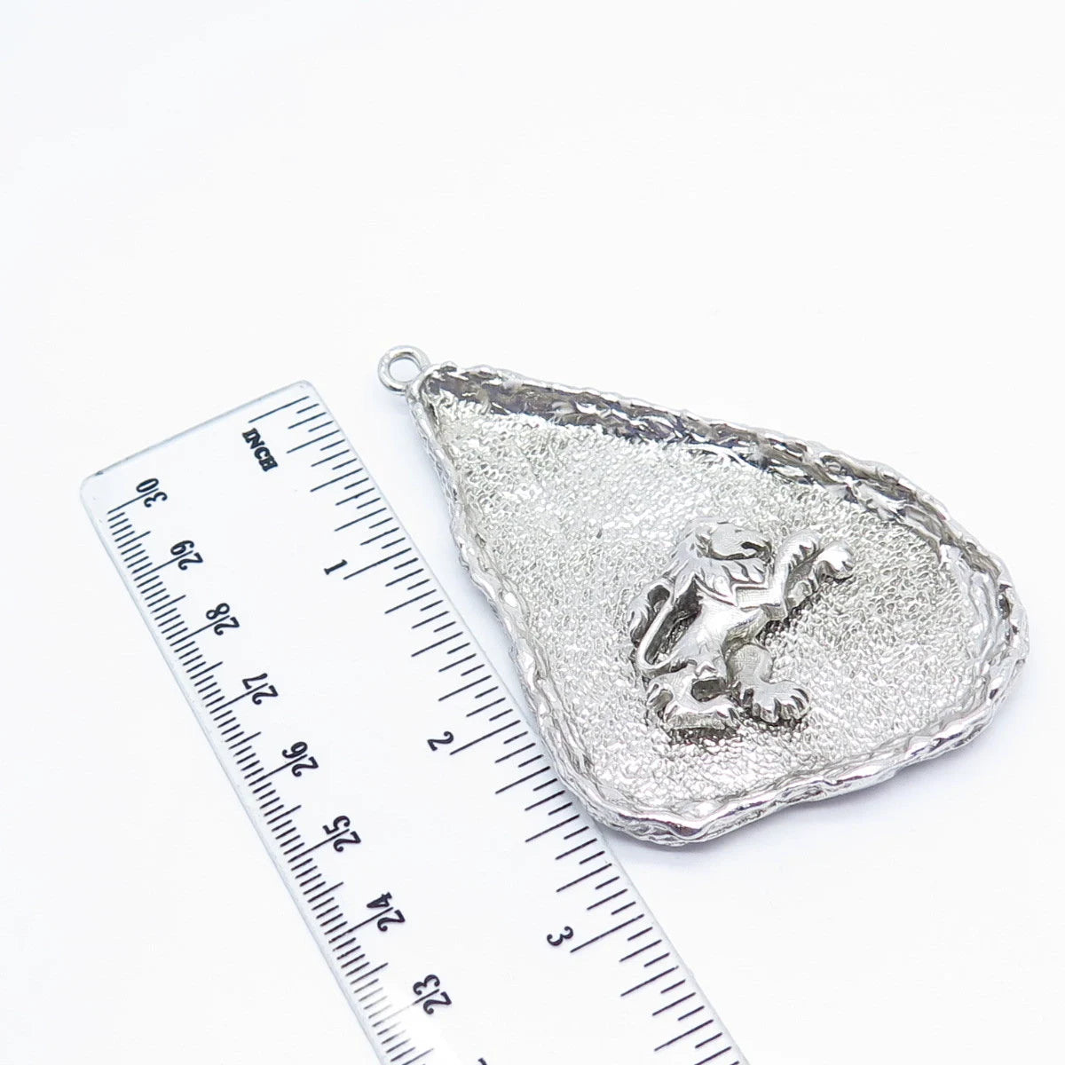 925 Sterling Silver Vintage Lion / Leo Zodiac Sign Pendant