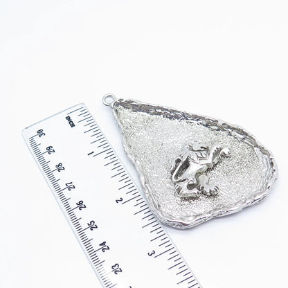 925 Sterling Silver Vintage Lion / Leo Zodiac Sign Pendant