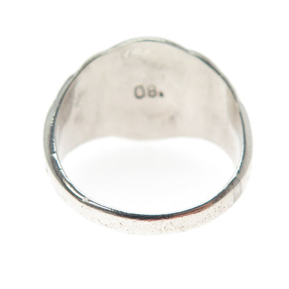 SK & F 925 Sterling Silver Vintage 1980 Enamel St. Mary School Ring Size 7.75